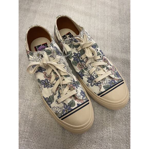 Keds Super Recycled Cream Floral Print Sneakers PK65594 Men’s size 10.5 - Picture 1 of 4